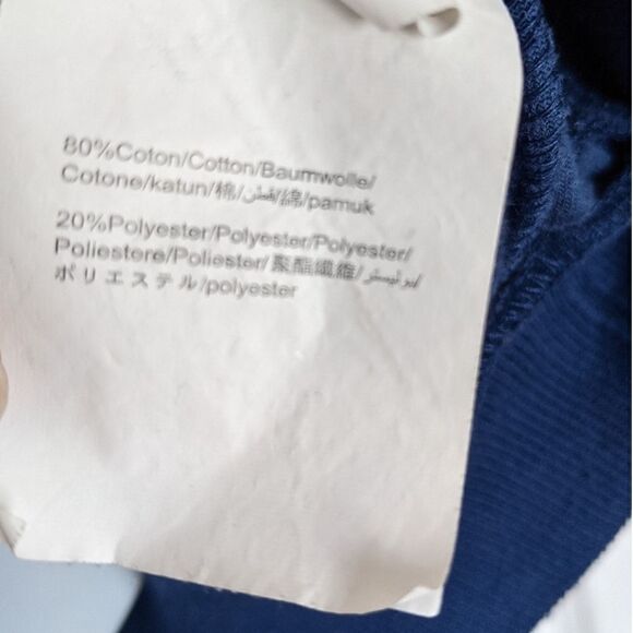 GALEREES LAFAYETTE Blue velour velvet zip up Y2K  shirt pull size L @P - Picture 4 of 11